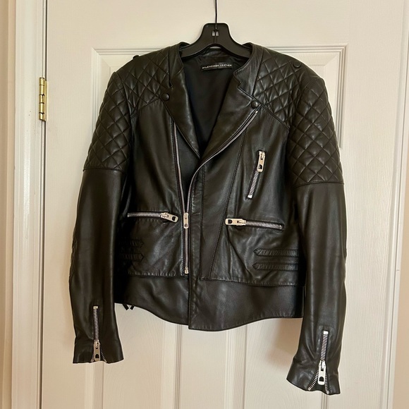 Balenciaga Jackets & Blazers - Balenciaga Black Quilted Leather Jacket